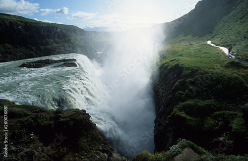 Icerland; Gullfoss waterfall