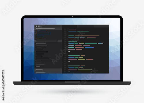 Development and programming software coding icon