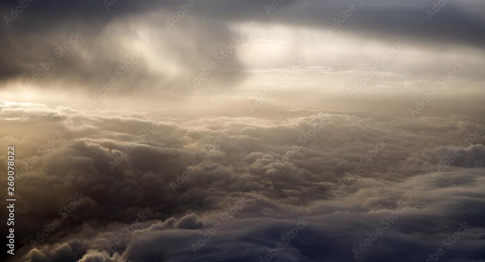 thunder storm from above with a blanket of clouds thunder storm from above with a blanket of clouds