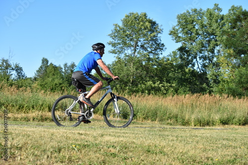Athlete Male Cyclist Working Out Biking