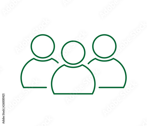 People line icon vector 