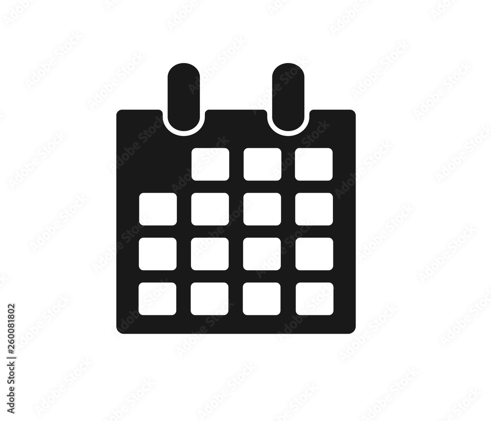 Modern calendar icon Modern calendar icon