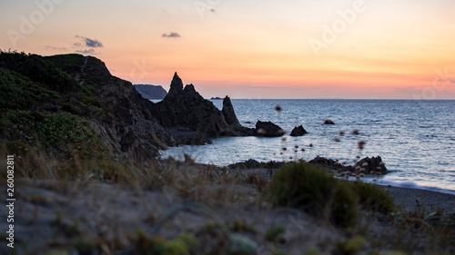 Sunset on the Rena Majore Beach