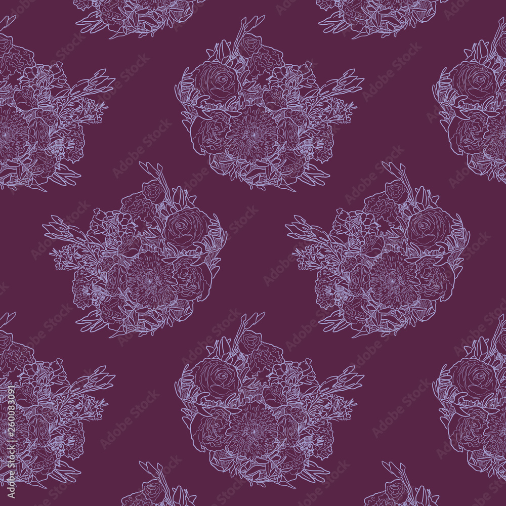 Fototapeta premium Background with flowers