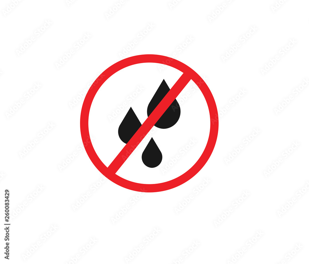Water not allow icon