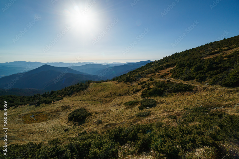 Landscape of the Ukrainian Carpathian Mountains, Chornohora