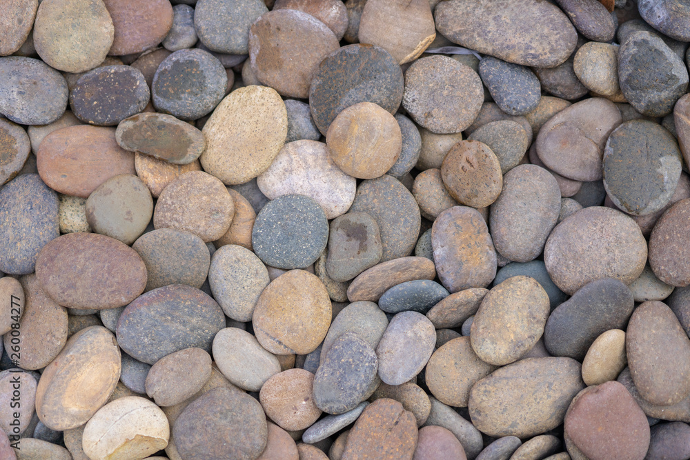 View of round pebble background textture. View of round pebble background textture.