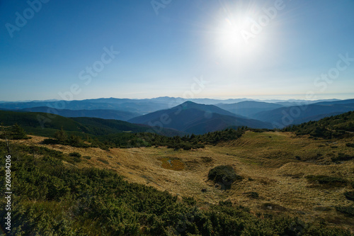 Landscape of the Ukrainian Carpathian Mountains  Chornohora