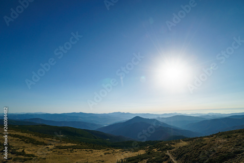 Fototapeta Naklejka Na Ścianę i Meble -  Landscape of the Ukrainian Carpathian Mountains, Chornohora