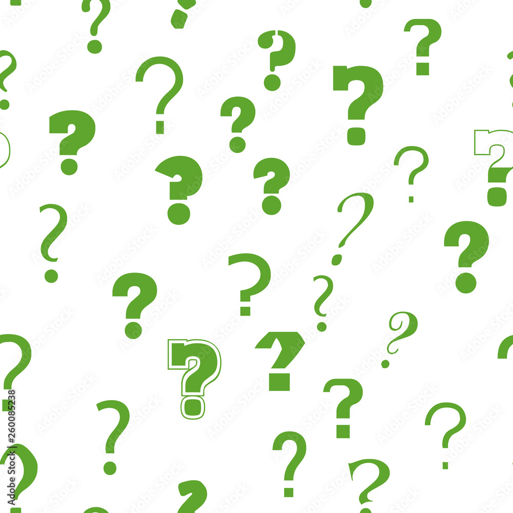 Question mark education, school concept. Seamless vector EPS 10 pattern. Flat style Question mark education, school concept. Seamless vector EPS 10 pattern. Flat style