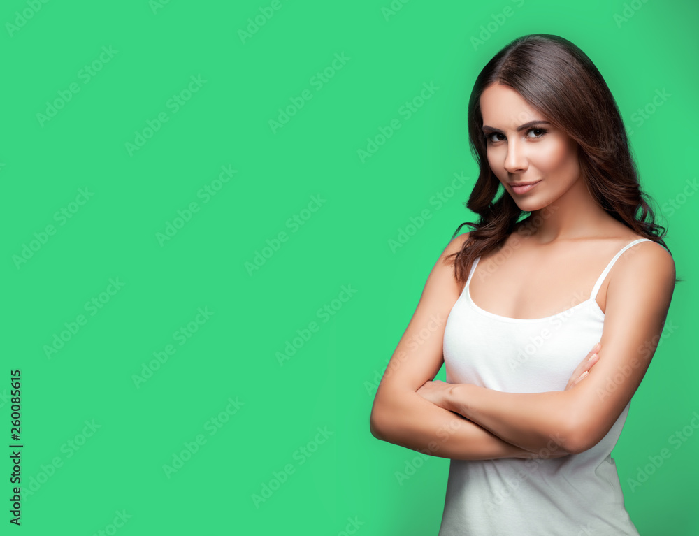Portrait of smiling young beautiful woman Portrait of smiling young beautiful woman
