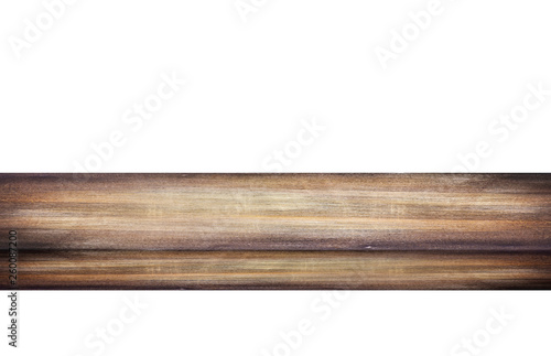 Surface of a dark brown Shelf or Table isolated as Background vertical Plank for Ideas © Savvapanf Photo ©