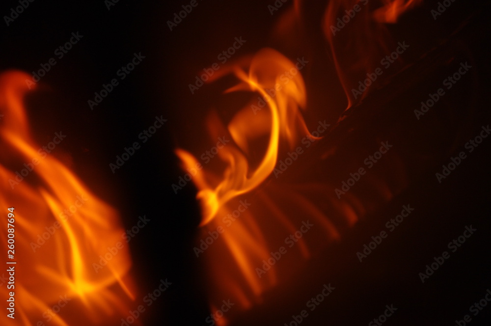 Flammes orange et rouge Flammes orange et rouge