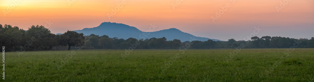 Sunset at Yala National Park, Sri Lanka