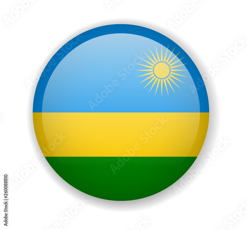 Free Download Rwanda flag round bright icon on a white background - GFXLoad