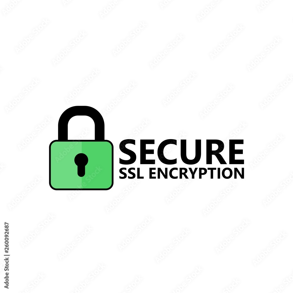 Secure Connection SSL Icon or sign Secure Connection SSL Icon or sign