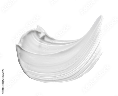 Fotografia White smear of face clay or cream