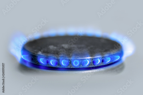 Gas-burner, natural gas in the house. Bhutan, propane