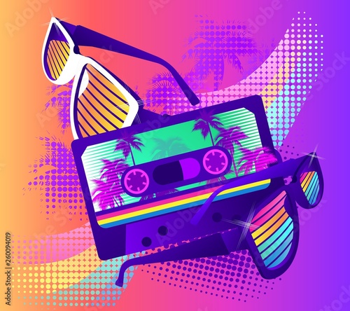 retro party wave