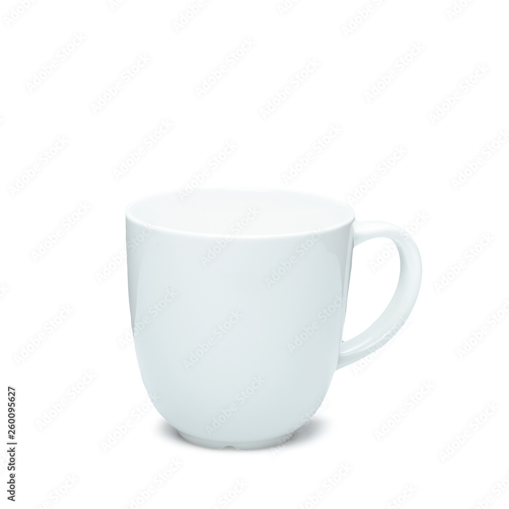 White coffee mug isolated on white background with Clipping path. White coffee mug isolated on white background with Clipping path.