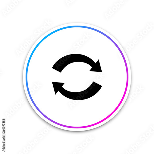 Free Download Refresh icon isolated on white background. Reload symbol. Rotation arrows in a circle sign. Circle white button. Vector Illustration - GFXLoad