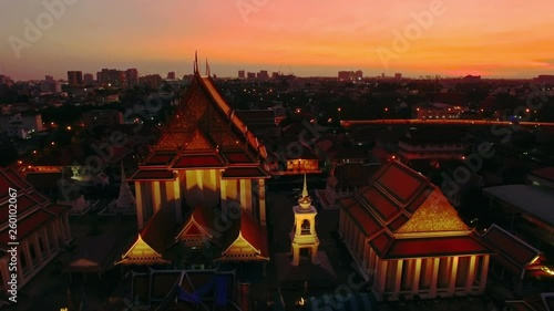 Bangkok Wat by Drone