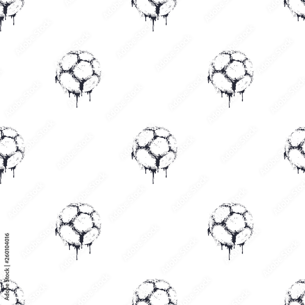 Soccer ball. Vector illustration of seamless pattern. Soccer ball. Vector illustration of seamless pattern.
