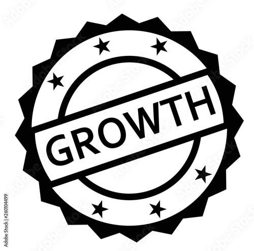 GROWTH stamp on white