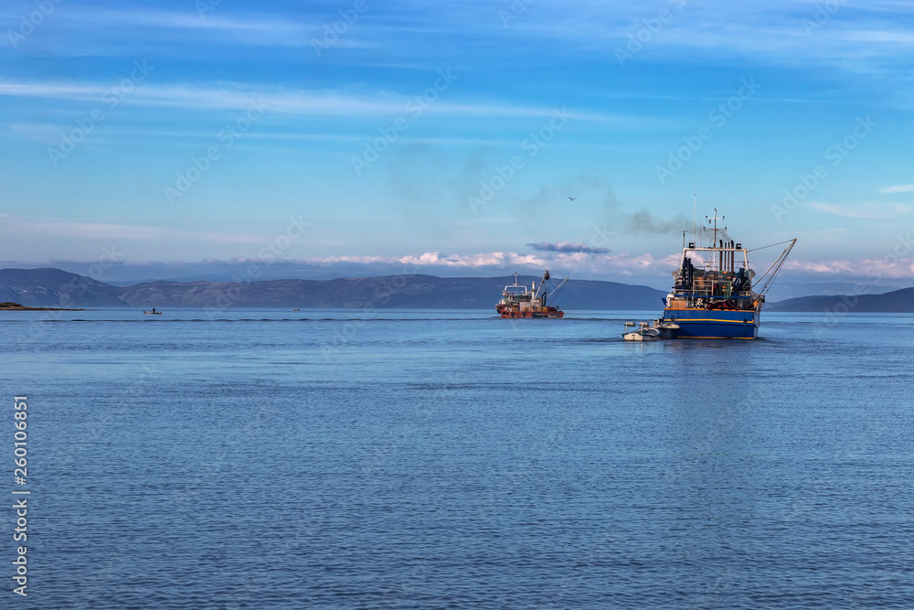 Two fishing trawlers Two fishing trawlers