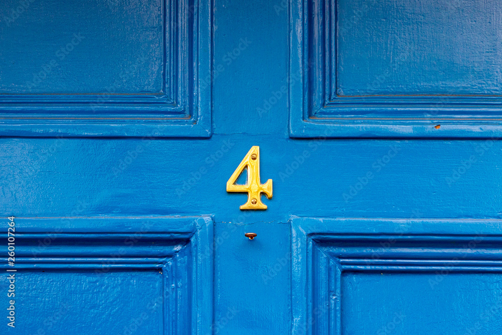 Fascinating four centred on a front door Fascinating four centred on a front door
