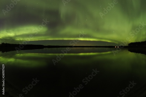 Aurora borealis over Tåmeträsk 