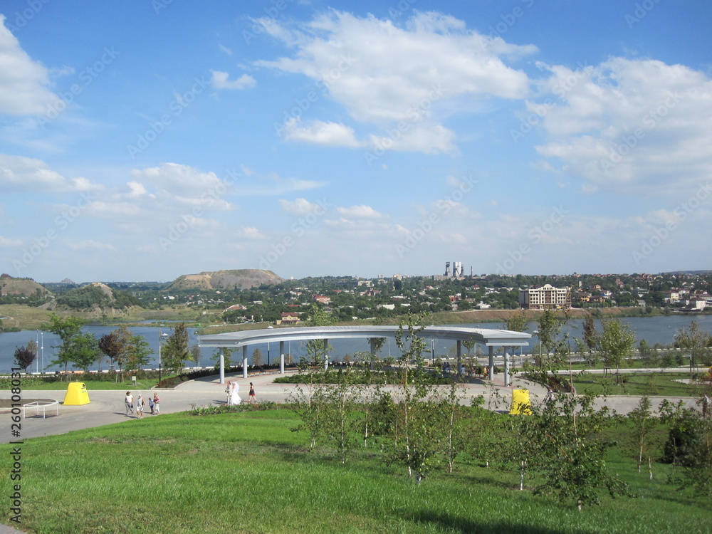 park in donetsk near the football stadium park in donetsk near the football stadium