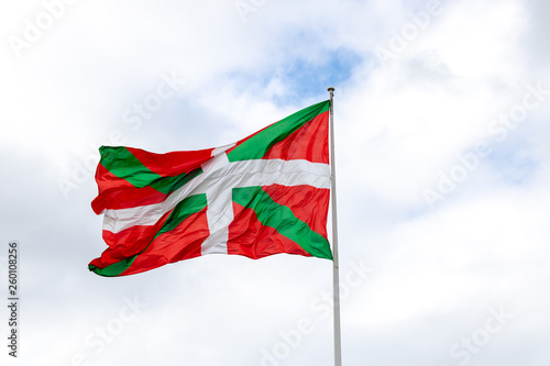 The flag of euskadi (Basque country), the autonomous Basque community in Spain, is the ikurriña, designed by Sabino Arana and his brother Luis Arana in 1894