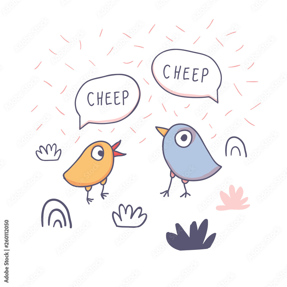 Cute cartoon chicken doodle for t-shirt print Cute cartoon chicken doodle for t-shirt print