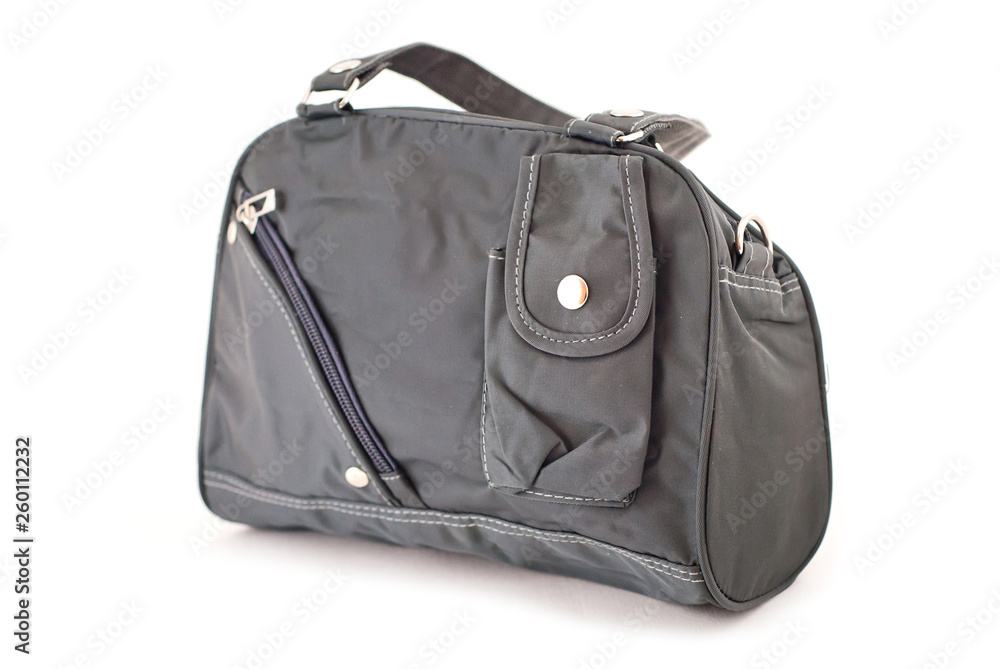 female color leather bag on a white background female color leather bag on a white background
