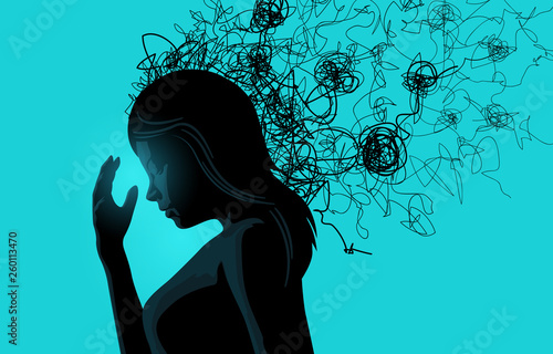 A Women Struggling With Stress
