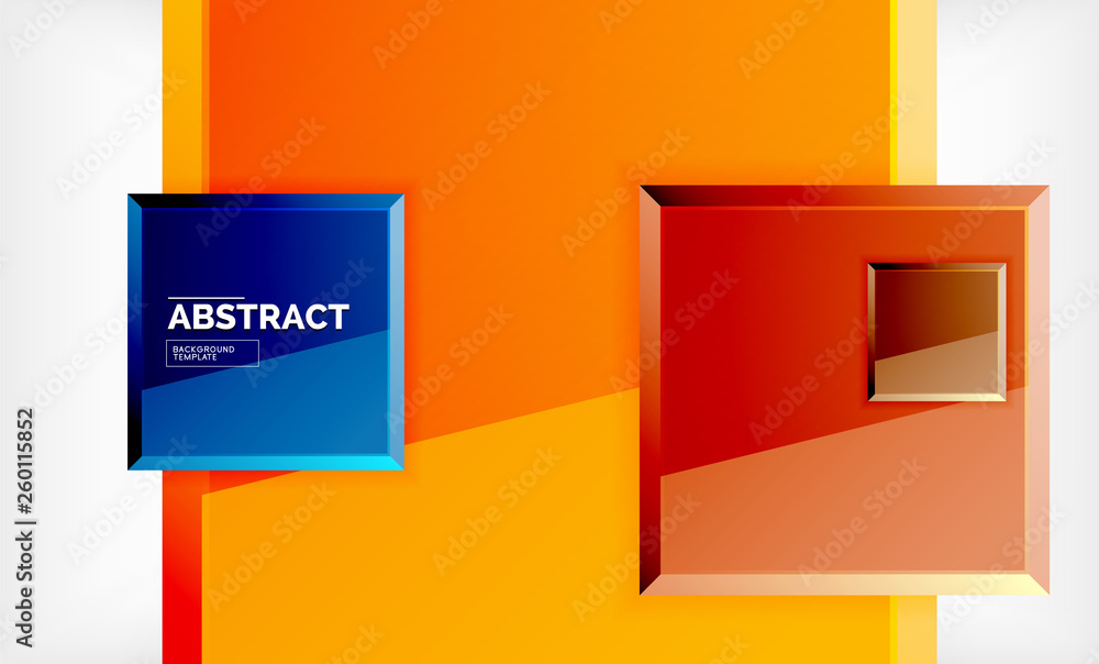 Square geometrical background Square geometrical background