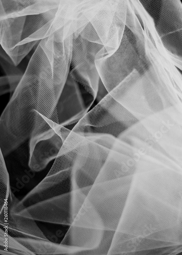 Abstract white veil