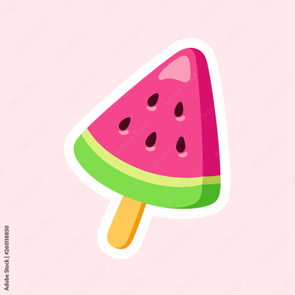 Watermelon ice cream