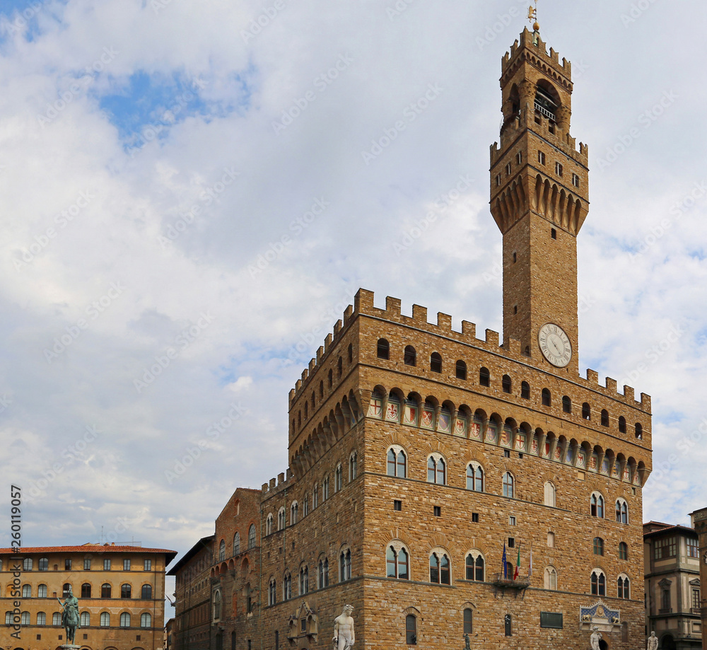 old palace in Florence with Tower