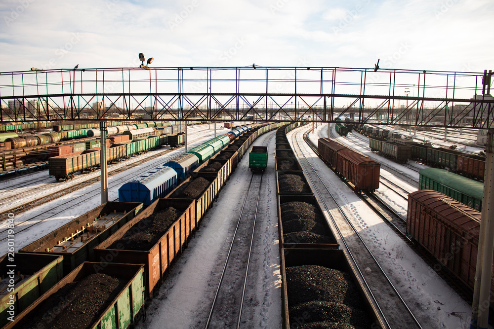 Fototapeta premium Freight trains