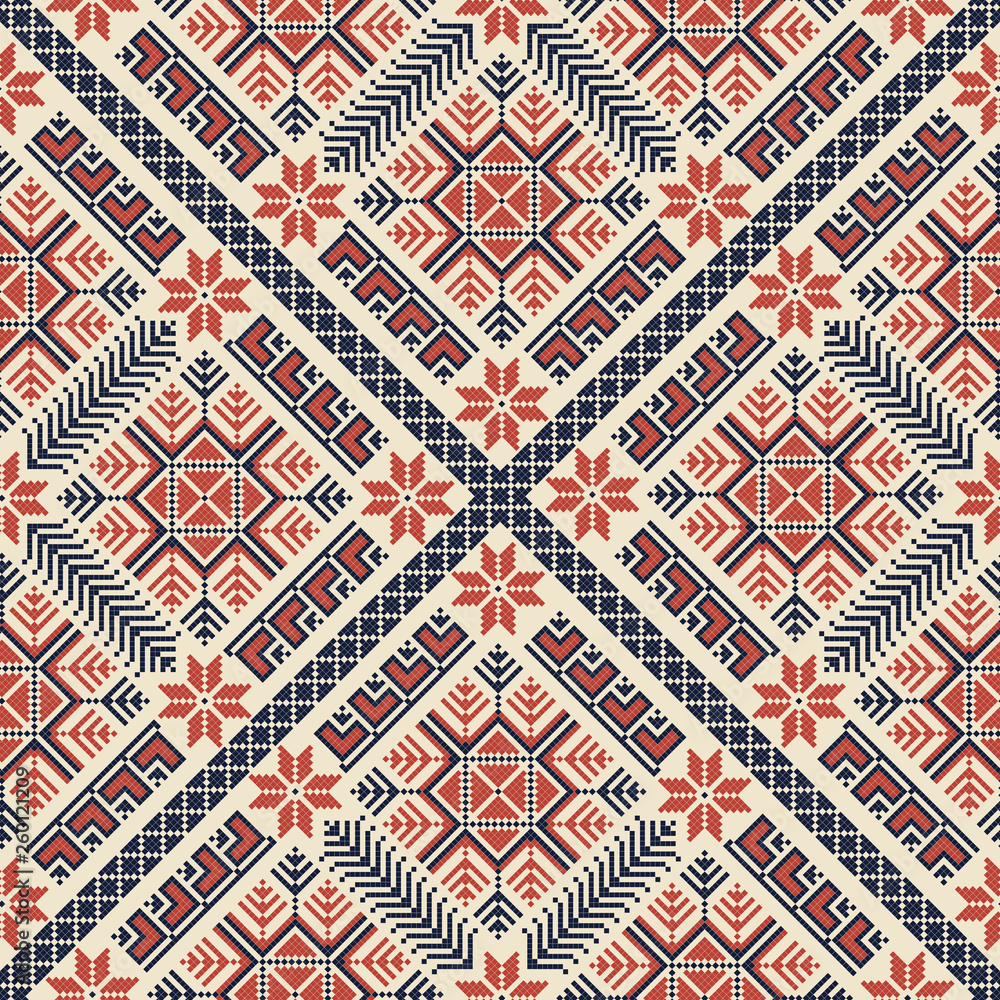Palestinian embroidery pattern 135 Palestinian embroidery pattern 135