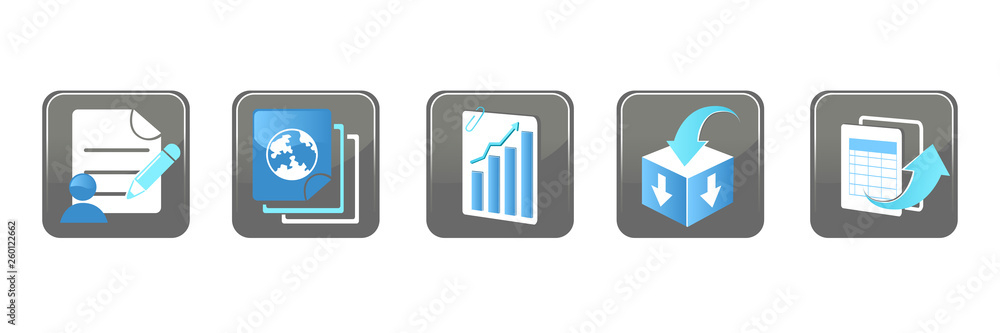 Business Technology Internet Website Icons Business Technology Internet Website Icons