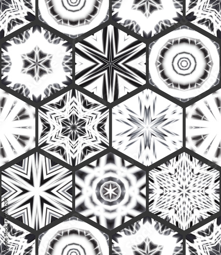 Seamless pattern with kalei...