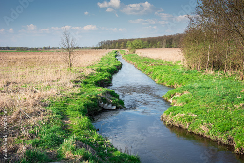 Small river Uherka flowing through eastern Poland