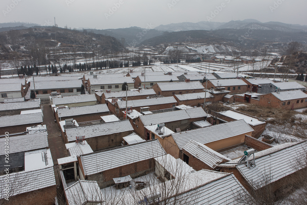 Fototapeta premium Abandoned Folk house in Shanxi China