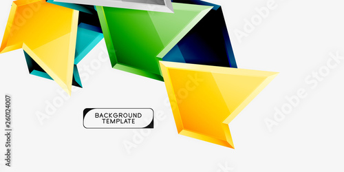 Free Download Bright colorful triangular poly 3d composition,abstract geometric background, minimal design, polygonal futuristic poster - GFXLoad