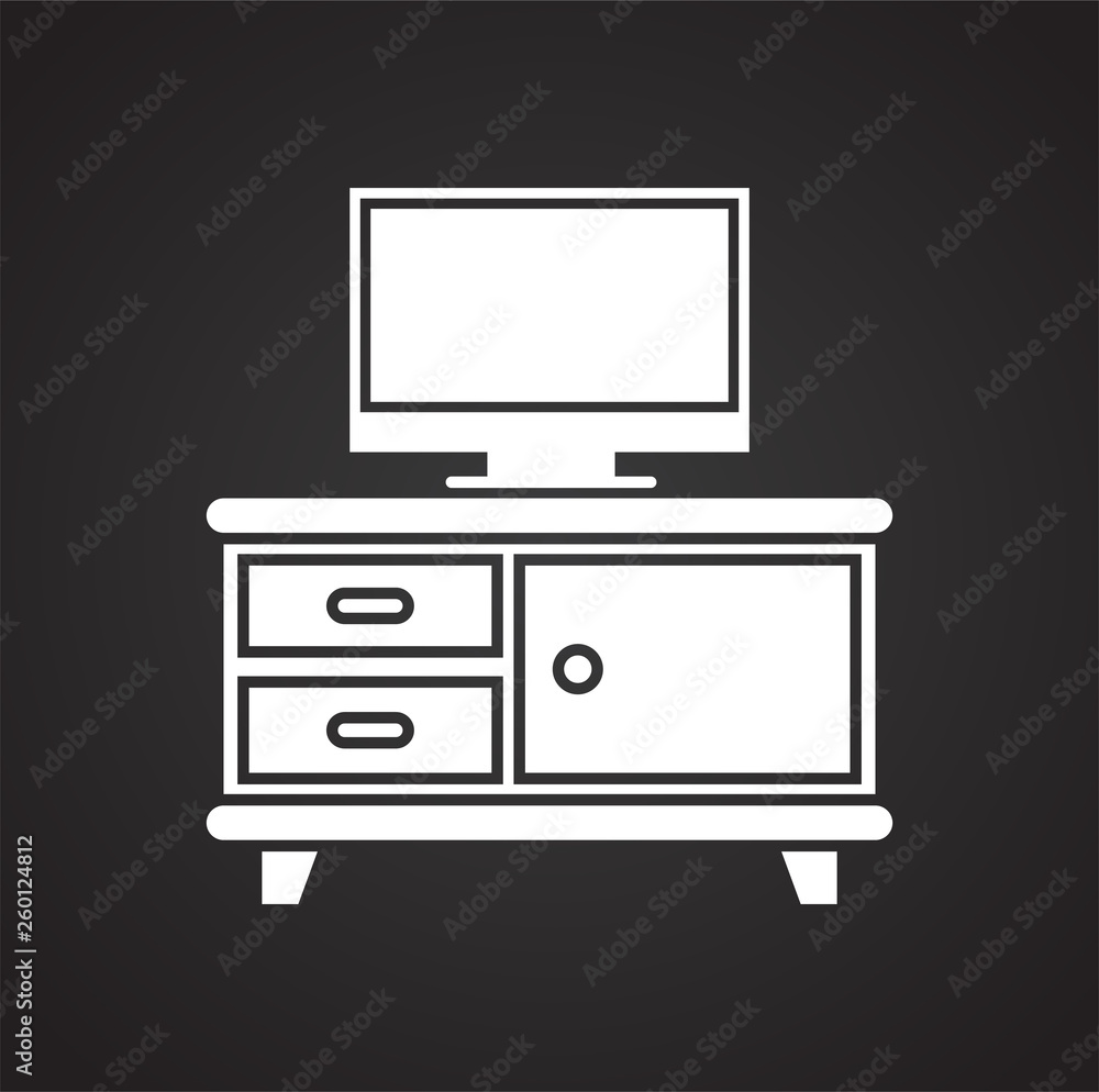 Furniture icon on background for graphic and web design. Simple vector sign. Internet concept symbol for website button or mobile app. Furniture icon on background for graphic and web design. Simple vector sign. Internet concept symbol for website button or mobile app.