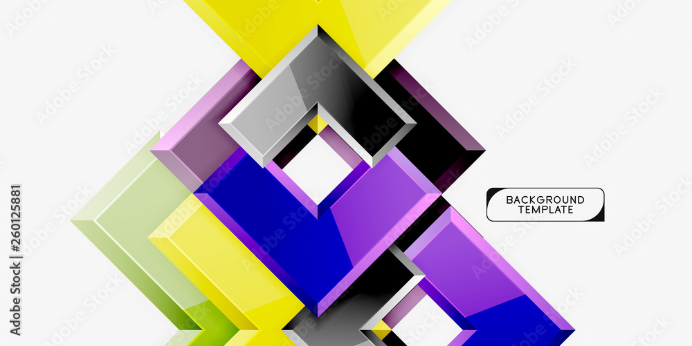 Glossy modern geometric background, abstract arrows composition Glossy modern geometric background, abstract arrows composition
