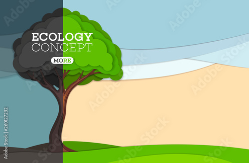 Green and black tree on meadow